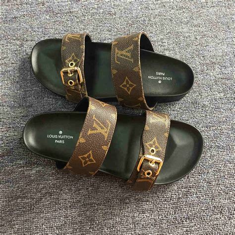 louis vuitton shoes slides|louis vuitton flat mule sandals.